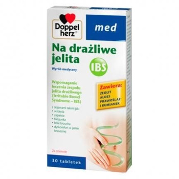 DOPPELHERZ MED Na drażliwe jelita x 30 tabletek