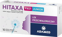 HITAXA FAST JUNIOR 2,5 mg, 10 tabletek ulegających rozpadowi w jamie ustnej