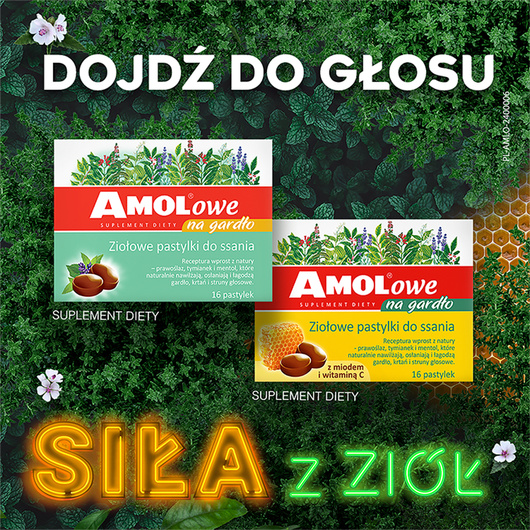 AMOLOWE NA GARDŁO, 16 pastylek do ssania