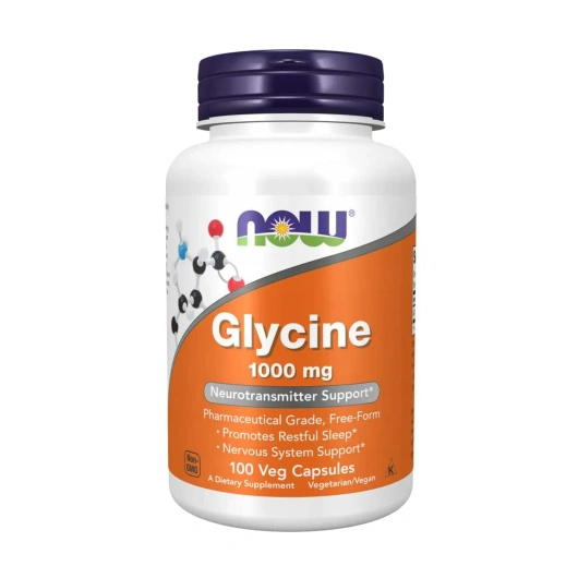 Now Foods Glycine 1000 mg, 100 kapsułek
