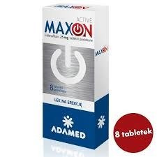 MAXON ACTIVE 25 mg, 8 tabletek powlekanych