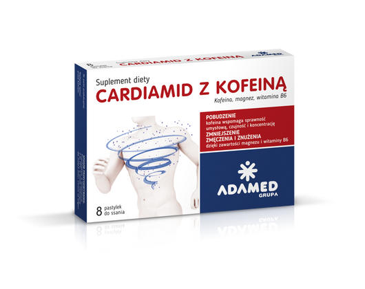 CARDIAMID Z KOFEINĄ, 8 pastylek
