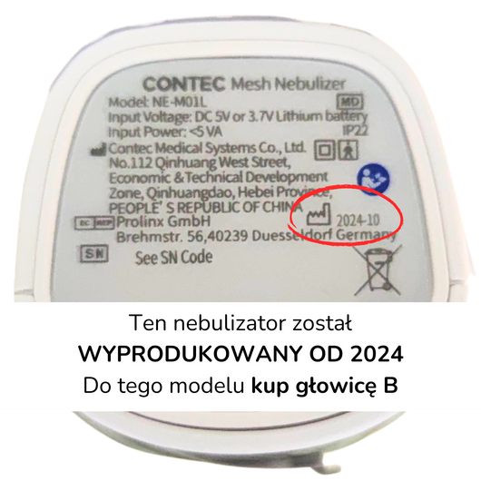 HelpMedi Głowica B do nebulizatorów NE-M01L od 2024