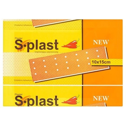 S-PLAST Plaster rozgrzewający pieprzowcowy x 1 sztuka