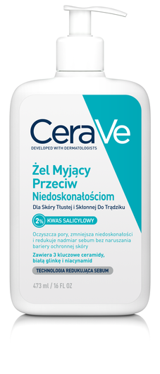 Cerave Żel myjący przeciw niedoskonałościom, 473 ml