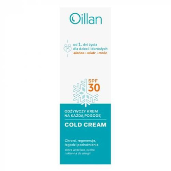 OILLAN COLD CREAM Krem odżywczy na każdą pogodę SPF30, 50 ml