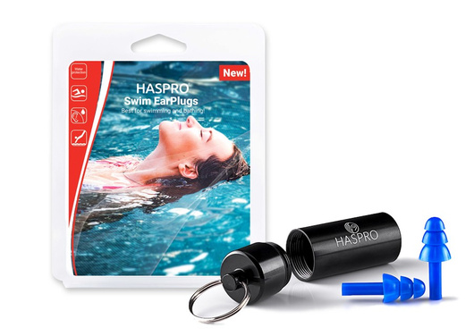 Haspro Swim EarPlugs Zatyczki do uszu + etui
