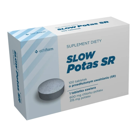 Slow Potas SR, 100 tabletek o przedłużonym uwalnianiu