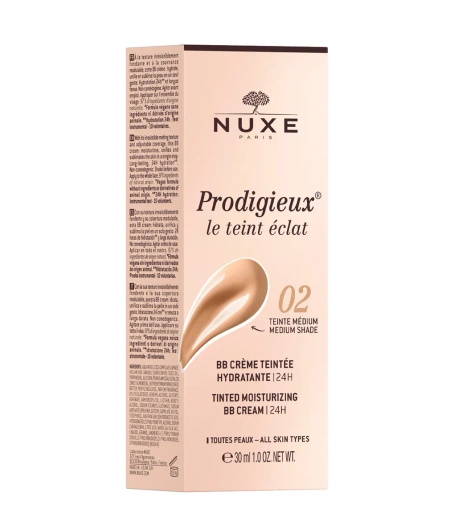 NUXE Prodigieux Nawilżający krem BB odcień 02, 30 ml