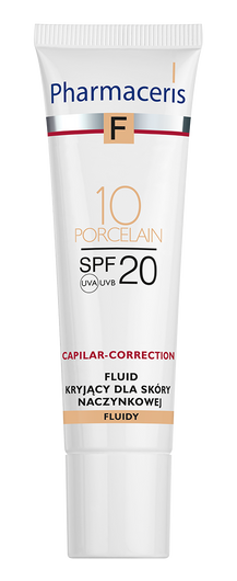 PHARMACERIS F Fluid kryjący do cery naczynkowej SPF20 - porcelain 30 ml