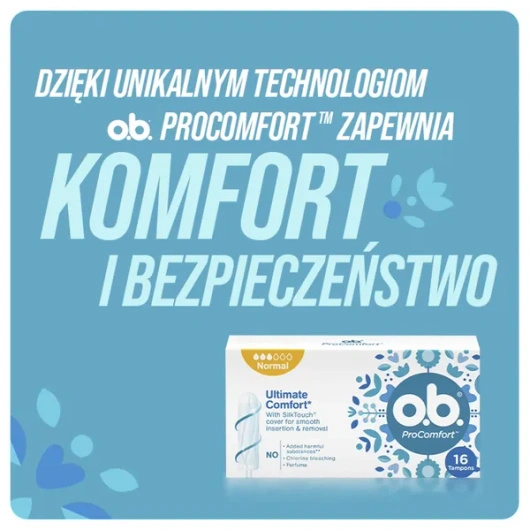 O.B. ProComfort Mini Tampony higieniczne, 8 sztuk