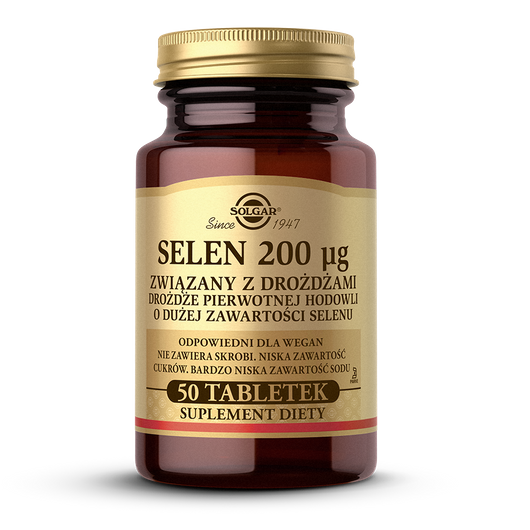 SOLGAR Selen 200 μg, 50 tabletek