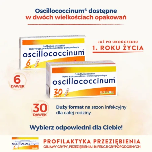 Boiron Oscillococcinum, 6 dawek