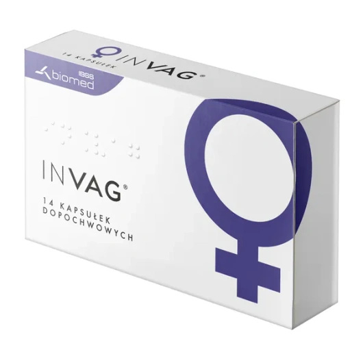 inVag, 14 kapsułek dopochwowych twardych TYLKO DO OBIORU OSOBISTEGO