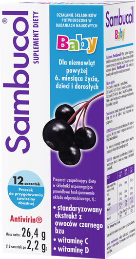 SAMBUCOL BABY proszek x 12 saszetek