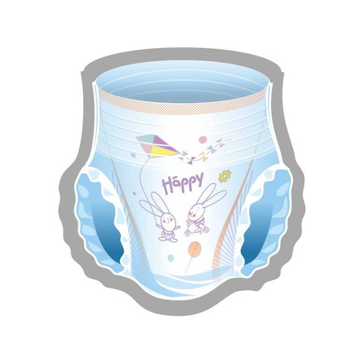 Happy Pants Junior Pieluchomajtki dla dzieci 11–18 kg, 22 sztuki