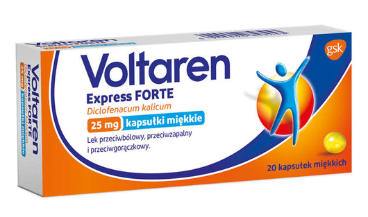 VOLTAREN EXPRESS FORTE,  20 kapsułek miękkich
