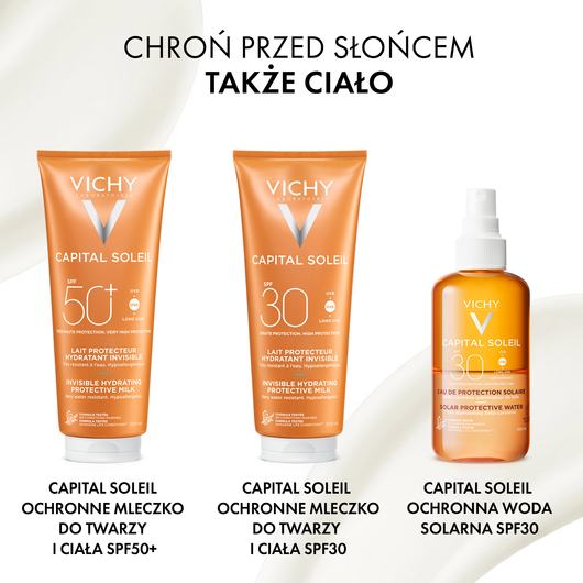 VICHY CAPITAL SOLEIL Aksamitny krem do twarzy SP50+, 50ml DATA WAŻNOŚCI 01/2026