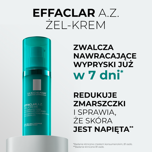 La Roche-Posay Effaclar A.Z. Żel-krem, 40 ml
