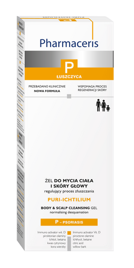 Pharmaceris P Puri-Ichtium Żel do mycia ciała i skóry głowy, 250ml