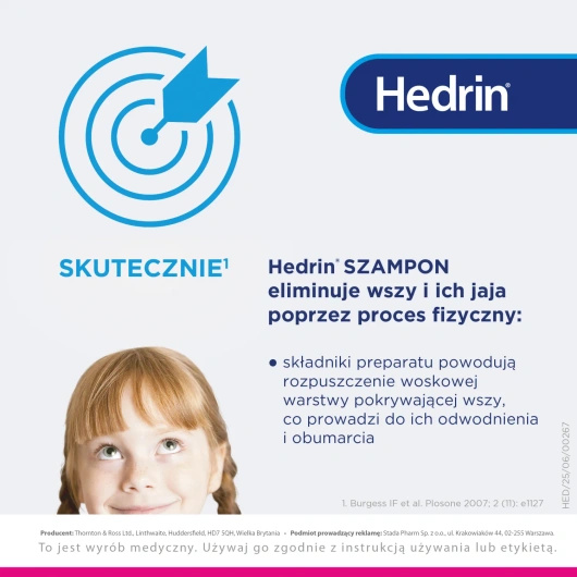 Hedrin Szampon na wszy, 100 ml