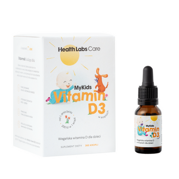 HEALTH LABS CARE MyKids Vitamin D3 wegańskie krople, 9,7ml