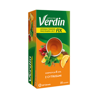 Verdin FIX z Cytrusami saszetki 20 sztuk