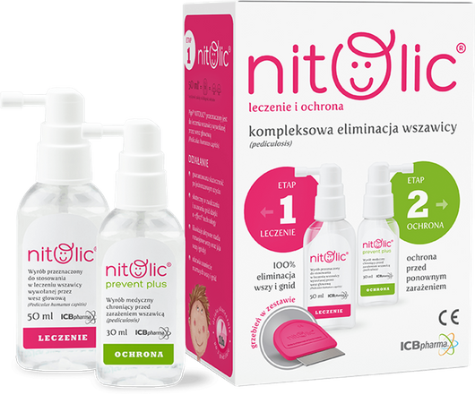 PIPI NITOLIC® Zestaw Leczenie i Ochrona Prevent Plus Spray 50ml + 30 ml 