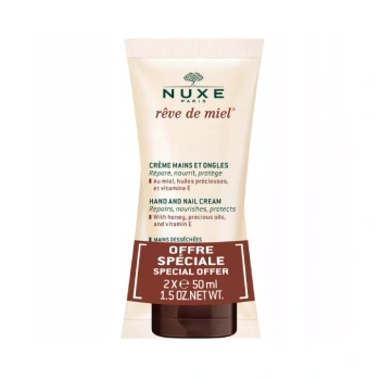 NUXE REVE DE MIEL - krem do rąk i paznokci, 2x50 ml