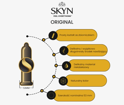 SKYN Original Prezerwatywy nielateksowe, 10 sztuk