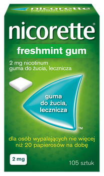 Nicorette Freshmint GUM 2mg x 105 gum do żucia