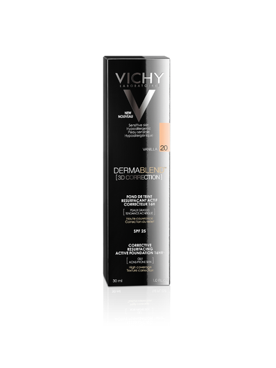 VICHY DERMABLEND KOREKTA 3D Podkład wyrównujący nr 20, 30 ml 