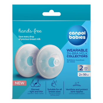 CANPOL Babies Kolektory muszlowe do mleka, 2 sztuki