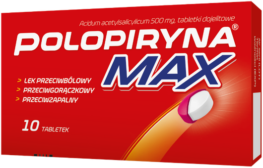 POLOPIRYNA MAX x 10 tabletek dojelitowych