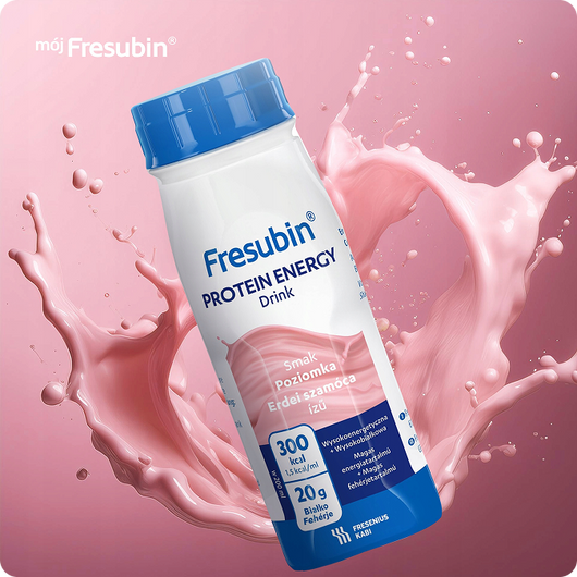 Fresubin Protein Energy Drink smak poziomkowy, 4x200 ml