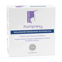 Multi-Mam Kompresy łagodzące bolesność brodawek sutkowych, 12 sztuk