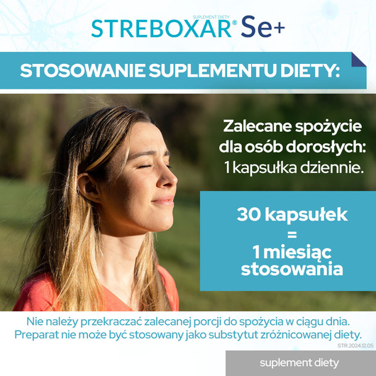 Streboxar Se+, 30 kapsułek