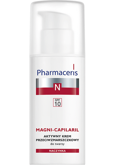 Pharmaceris N Magni-Capilaril Aktywny krem przeciwzmarszczkowy SPF 10 do twarzy, 50 ml