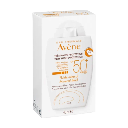 AVENE Fluid mineralny SPF 50+, 40 ml