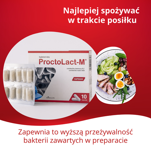 ProctoLact-M Probiotyk proktologiczny, 10 kapsułek