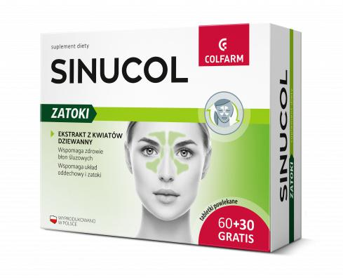 Sinucol Zatoki tabletki powlekane, 60 tabletek +30 tabletek