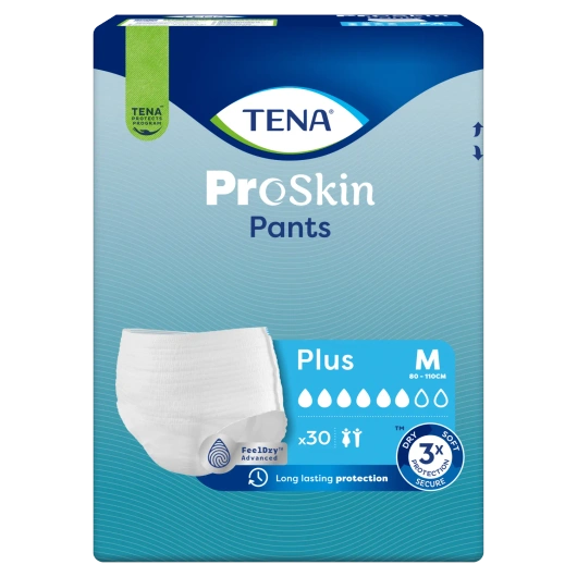 Tena Pants ProSkin Plus Rozmiar M (80-110cm) Majtki chłonne, 30 sztuk