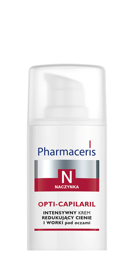 PHARMACERIS N OPTI-CAPILARIL Intensywny krem redukujący cienie i worki pod oczami SPF 15, 15ml