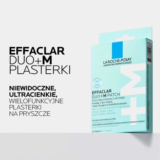 La Roche-Posay Effaclar DUO+M Plasterki na niedoskonałości z technologią hydrokoloidową, 22 sztuki 