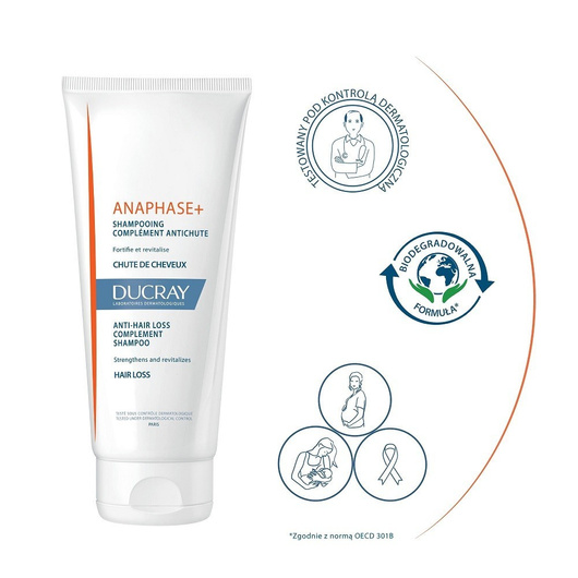 DUCRAY ANAPHASE+ Szampon 200 ml x 2 sztuki