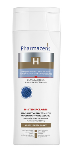 PHARMACERIS H H-STIMUCLARIS Specjalistyczny szampon stymulujący wzrost włosów & przeciwłupieżowy, 250 ml