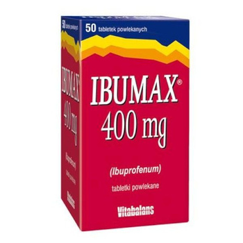 Ibumax 400mg, 50 tabletek powlekanych