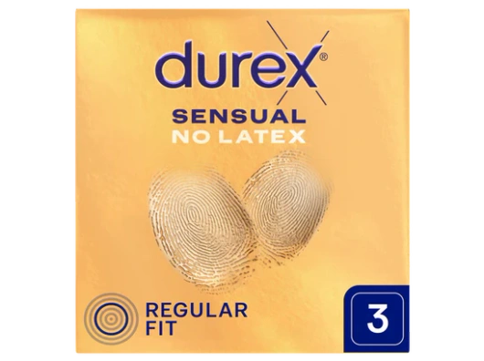 DUREX Sensual No Latex Prezerwatywy, 3 sztuki