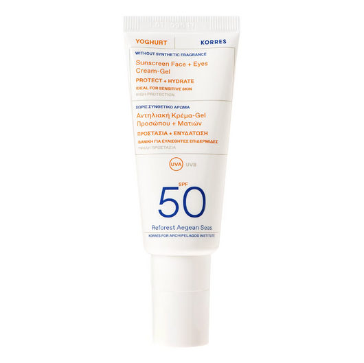 Korres Yoghurt Krem Ochronny do Twarzy i Okolic Oczu SPF50, 50 ml