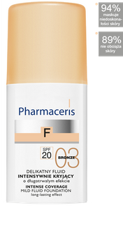 PHARMACERIS F delikatny fluid kryjący 03 BRONZ 30ml